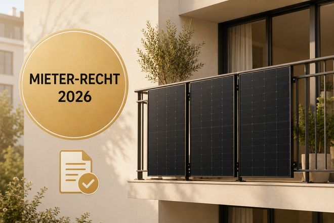 Balkonkraftwerk für Mieter 2026 – Vermieter-Zustimmung, Rechte und Anmeldung