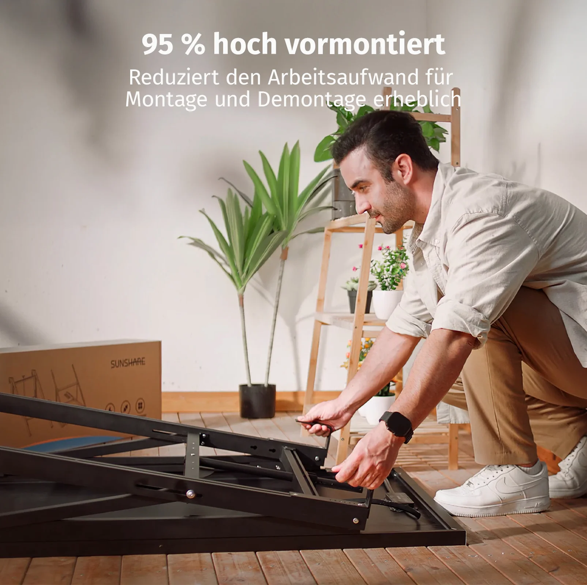 Balkonkraftwerk am Balkon zur Senkung der Stromkosten