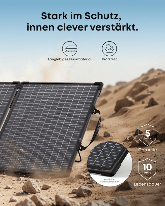 Anker SOLIX PS100 Bifaziales tragbares Solarpanel – Ansicht 6