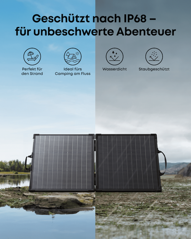 Anker SOLIX PS100 Bifaziales tragbares Solarpanel – Ansicht 7