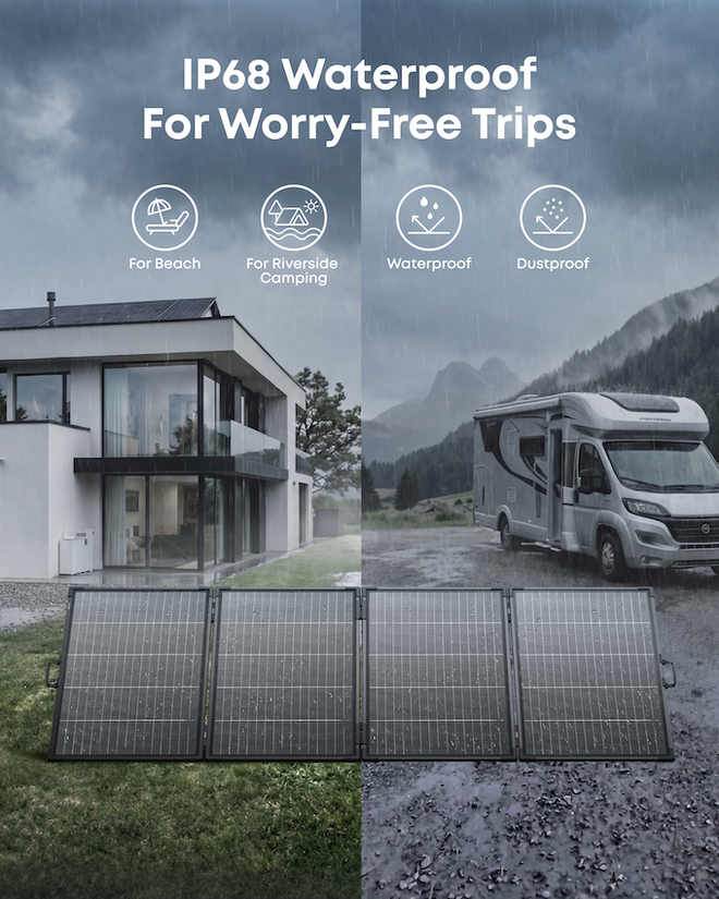 Anker SOLIX PS400 Bifaziales tragbares Solarpanel – Ansicht 2