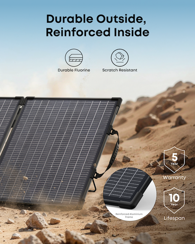 Anker SOLIX PS400 Bifaziales tragbares Solarpanel – Ansicht 3