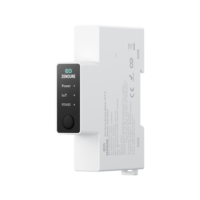 Zendure 3CT-S Smart Meter – kompaktes 1-Pin-Design für die DIN-Schiene