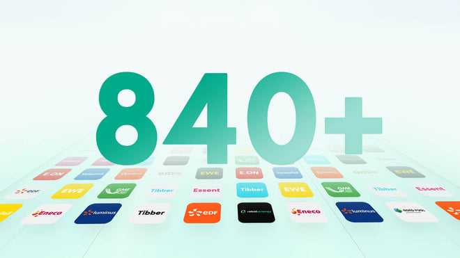 Kompatibel mit 840+ europäischen Energieversorgern