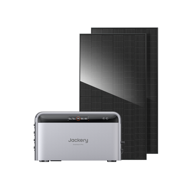 Jackery SolarVault 3 Pro mit 2x500W Bifacial Solarmodulen
