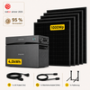 1000Wp+4,0kWh, Sunshare Glory 3.0 Basic Set (5x200Wp Solarmodule),Balkonkraftwerk mit Speicher