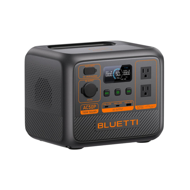 BLUETTI AC50P – Seiten- und Frontansicht