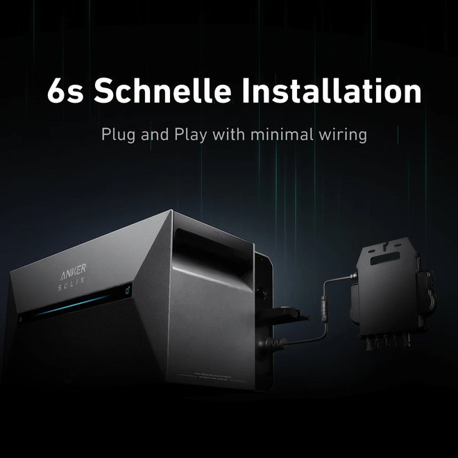 Anker SOLIX Solarbank 2 E1600 AC - 6 Sekunden Installation