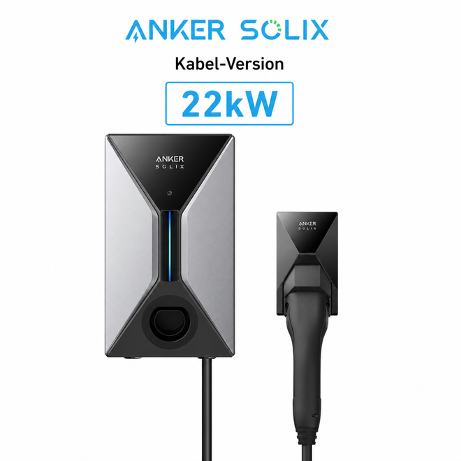 Anker SOLIX V1 Wallbox 22kW Kabel-Variante