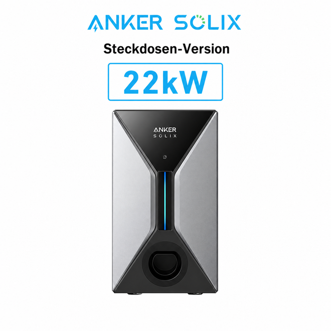 Anker SOLIX V1 Wallbox 22kW Stecker-Variante