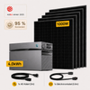 1000Wp+4,0kWh, Sunshare Glory 3.0 Basic Set (5x200Wp Solarmodule),Balkonkraftwerk mit Speicher