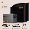 1000Wp+4,0kWh, Sunshare Glory 3.0 Basic Set (5x200Wp Solarmodule),Balkonkraftwerk mit Speicher