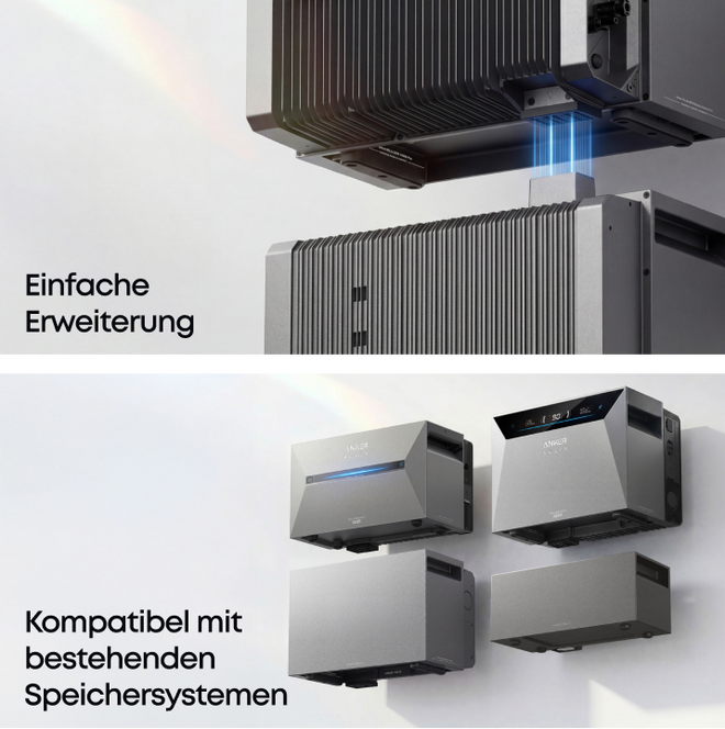Anker SOLIX BP5000 – Speicherkapazität der Spitzenklasse 5kWh bis 30kWh modulare Erweiterung
