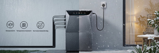 Anker SOLIX BP5000 – IP66 Schutzklasse Allwetterschutz -20°C bis 55°C