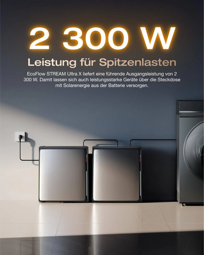 EcoFlow STREAM Ultra X – KI-Modus, 600+ Tarife