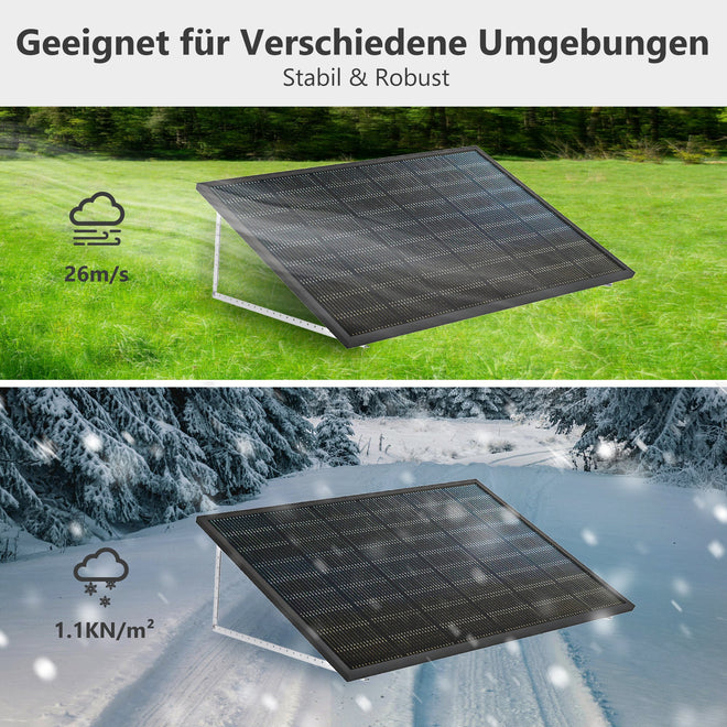EFORU Halterung im Garten – windbeständig bis 26 m/s, Schneelast 1,1 kN/m²