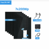1400W Balkonkraftwerk,Sunshare Ray(7x200Wp Solarmodule),800W Mikrowechselrichter
