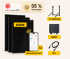 600W Balkonkraftwerk, Sunshare Ray (3x200Wp Solarmodule),800W Mikrowechselrichter