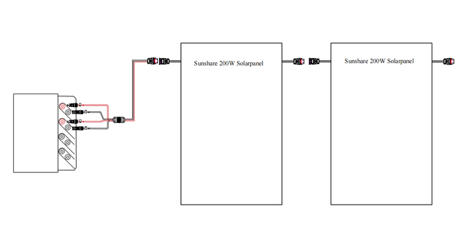 Anschlussdiagramm: MC4-Adapterkabel an Stromspeicher anderer Marken