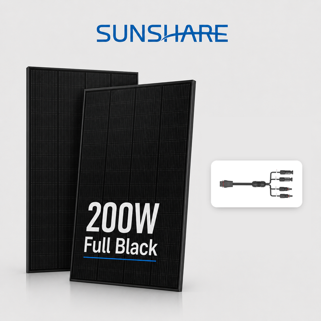 Sunshare Ray 200 W Full Black Solarmodule – 2 Stück