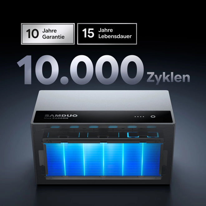 SAMDUO Nex E6000H 10 Jahre Garantie 15 Jahre Lebensdauer 10000 Zyklen