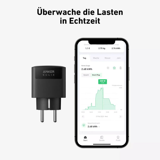 Anker SOLIX Smart Plug Gen 2 - Echtzeit Monitoring App