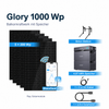 Sunshare Glory 1000 Wp mit 4,07 kWh Speicher – Beton Balkon