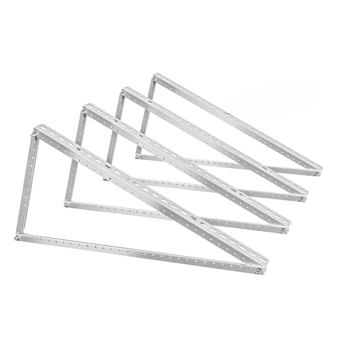 Optionale FS202 Halterung für Flachdach, Garten oder Wand – Abbildung eines Sets für zwei Module
